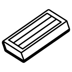 vector illustration of a eraser icon 