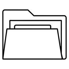 vector illustration of a folder