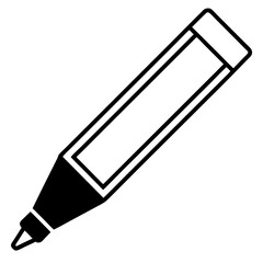 vector illustration of a drawing of a pencil