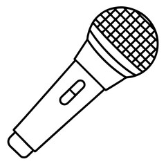 vector illustration of a microphone