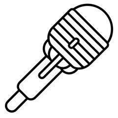 vector illustration of a microphone