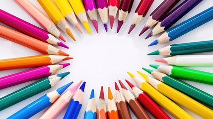 The Colored Pen Background of Children's Day: The Colorful Palette Painting the Dreamy Stage of Childhood
