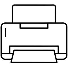 vector illustration of a printer