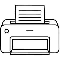 vector illustration of a printer