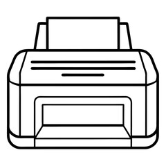 vector illustration of a printer