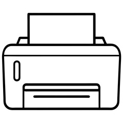 vector illustration of a printer