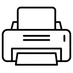 vector illustration of a printer