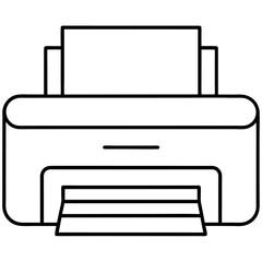 vector illustration of a printer