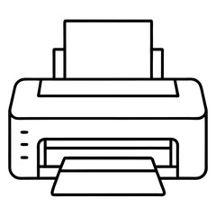 vector illustration of a printer
