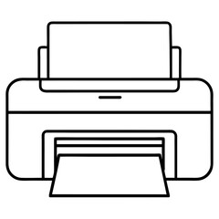 vector illustration of a printer