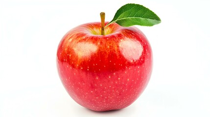 red apple isolated on white background