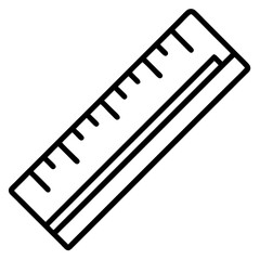 vector illustration of a ruler