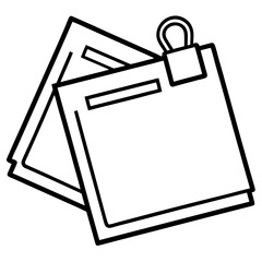 vector illustration of a clipboard 