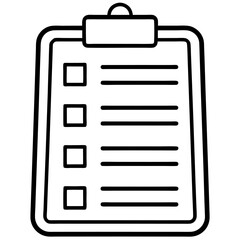 vector illustration of a clipboard