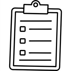 vector illustration of a clipboard