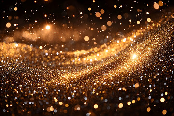 Obraz premium Golden Glitter Abstract Background