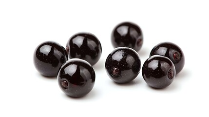 bilberry on isolated white background