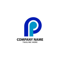 initial PP logo design vector