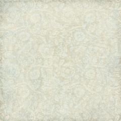 Faded vintage floral pattern in soft pastel blue tones. Perfect for antique textures, scrapbook backgrounds, and classic decorative themes.