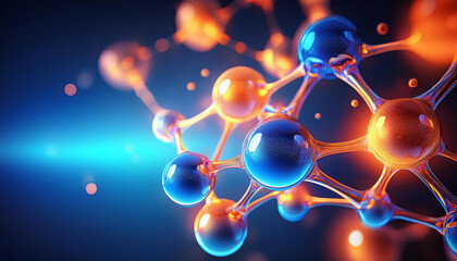 abstract single amino acid molecular form medical chemistry education molecule