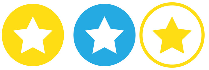 Star Icon set. rating icon vector. favorite star icon