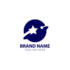star planet logo design vector