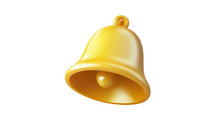 golden bell isolated on white background