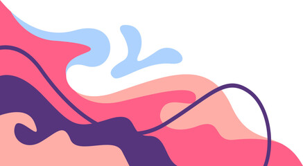 Abstract Corner of Liquid Blob Element