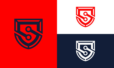 Letter S shield technology.