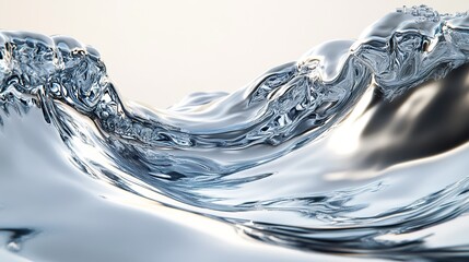 A close up view of rippling water surface with light