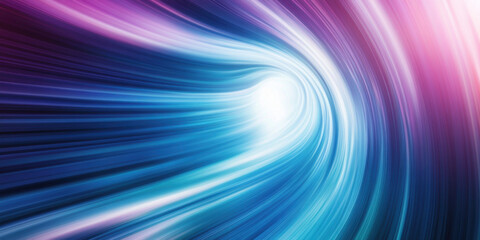 Obraz premium Colorful abstract background with dynamic light streaks creating sense of motion and depth, featuring gradient of blue and purple hues that evoke feeling of energy and flow