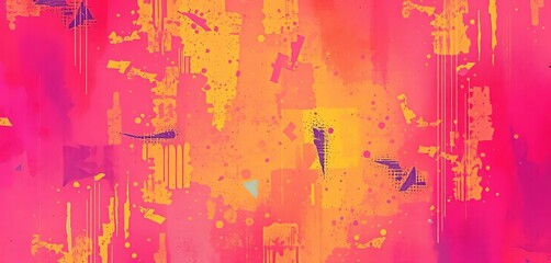 Abstract grunge textures in vibrant hues, ideal for diverse design projects, paint, splatters