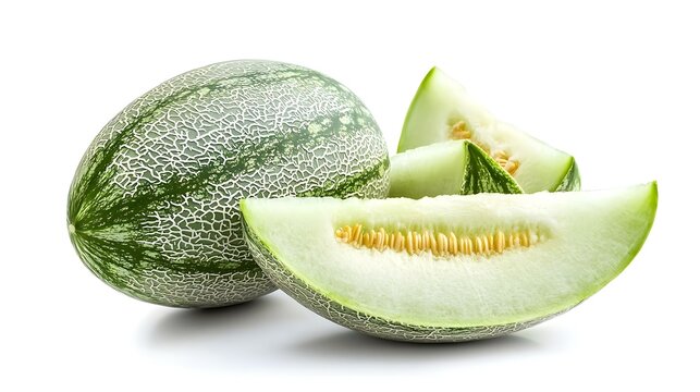 Winter melon on white background