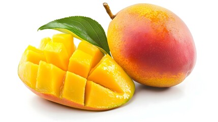 Mango isolated on white background cutout