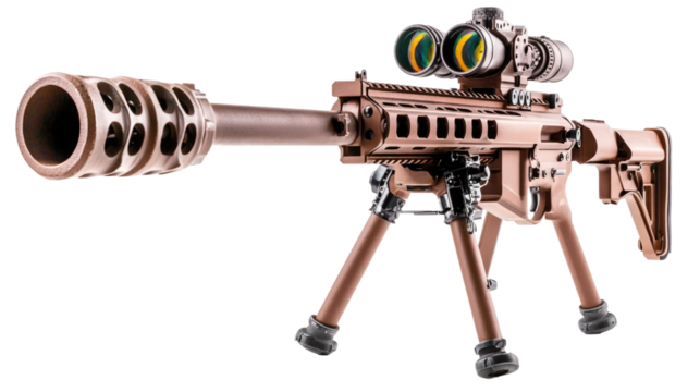 High-Quality Precision Rifle with Advanced Optics and Tactical Features for Shooting Sports