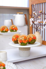 table with mooncake 