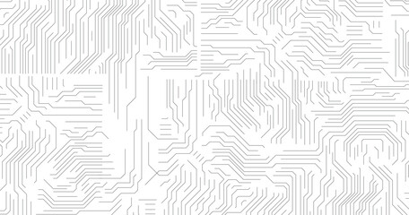 Abstract background with technology circuit board texture. Electronic motherboard illustration. Communication and engineering concept. Vector illustration