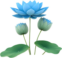 Obraz premium A stunning Lotus flower showcasing grace and elegance, representing purity and serenity in nature. 