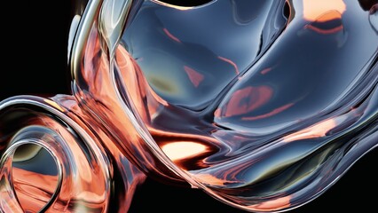 abstract fluid glass background