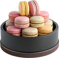 Obraz premium A vibrant Macaron featuring delicate flavors and a smooth texture, ideal for sweet indulgence. 