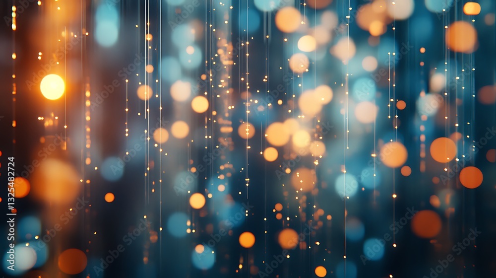 Wall mural a vibrant abstract background with colorful bokeh lights and a dreamy atmosphere.