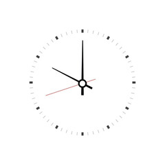 Clock face vector illustration