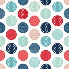 seamless pattern with colorful balls