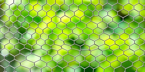 Seamless honeycomb PVC mosquito net for door, hexagon pattern, plastic, white