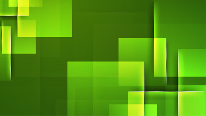 dynamic abstract green gradient with squares background vector illustration