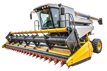 Obraz premium Harvester auger improves crop harvesting efficiency