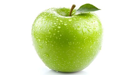 green apple isolated on white background