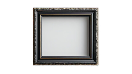 Fototapeta premium Decorative picture frame with empty space on transparent background, cut out. Perfect for gallery, interior design, and digital compositing projects