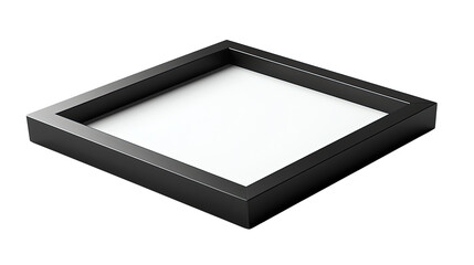 Decorative picture frame with empty space on transparent background, cut out. Perfect for gallery, interior design, and digital compositing projects