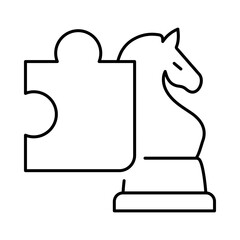 Strategy Line Icon. Teamwork, Business, Planning, Strategy, Marketing, Leadership, Work Group, Meeting, Partnership Icons Editable Stroke Vector Illustration